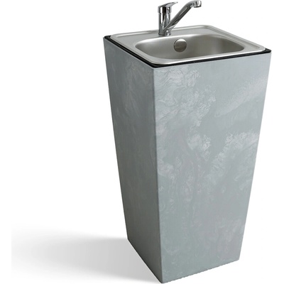 Záhradné umývadlo Lavabo Ston svetlo šedé