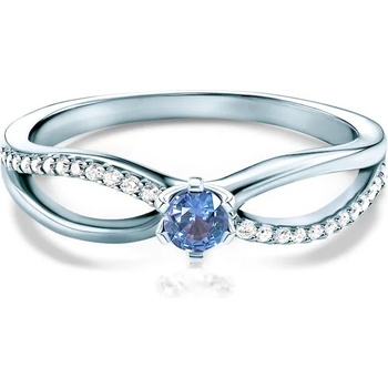 Image 1 of SAVICKI Годежен пръстен Savicki: бяло злато, сн сапфир, диаманти