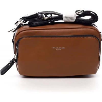 David Jones menší dámská sportovní koženková crossbody Belinda koňaková