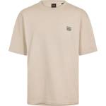 Boss Тениска Boss BOSS ORANGE Cotton-jersey T-shirt with Printed Brutalism Artwork - Light Grey 070