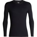 Icebreaker Мъжко мериносово термобельо Icebreaker 200 Oasis L/S Crewe Merino base layer - Black (015-0858-0211)