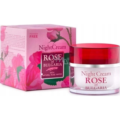 Rose of Bulgaria Nočný pleťový krém z ružovej vody 50 ml