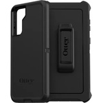 OtterBox Samsung S21 Plus OTTERBOX DEFENDER силиконов калъф за телефон с висока удароустойчивост, стойка, ЧЕРЕН 77-82072 (77-82072)