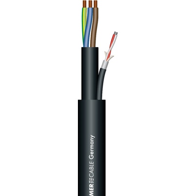 Sommer Cable MONOLITH DMX + 230V 3x1,5mm, Black metráž