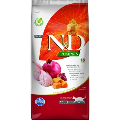N&D GF Pumpkin CAT Quail & Pomegranate 5 kg
