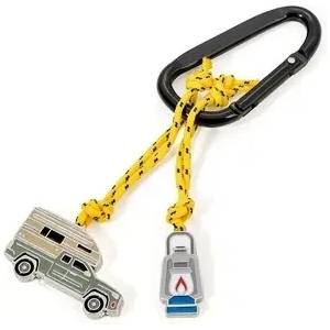 TROIKA Ключодържател Troika - CAMPING (KR21-06/BK)