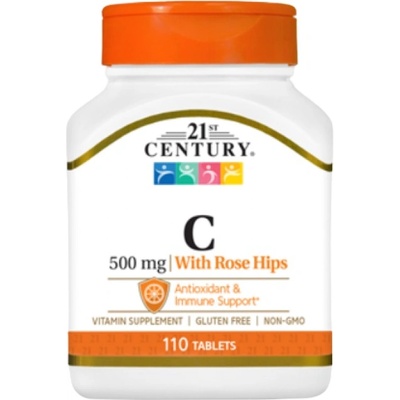 Vitamin C 500 mg + Rose Hips [110 Таблетки]