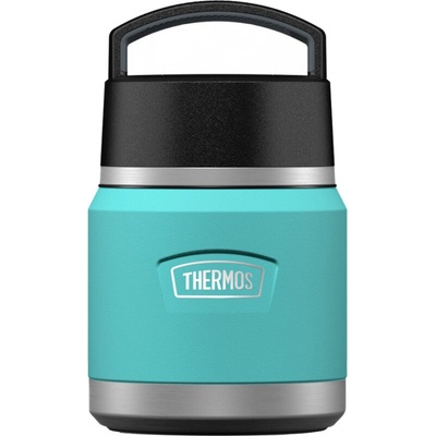 Thermos dětská termoska na jídlo s lžící 355 ml tyrkysová černá
