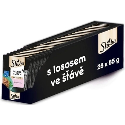Sheba Adult s lososem ve šťávě 28 x 85 g