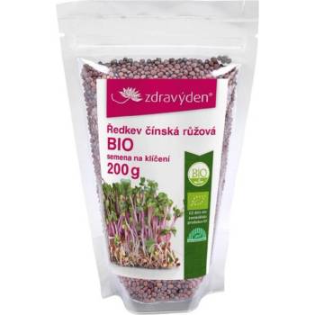 BIO Ředkev čínská růžová - prodej bio semen na klíčení - 200 g