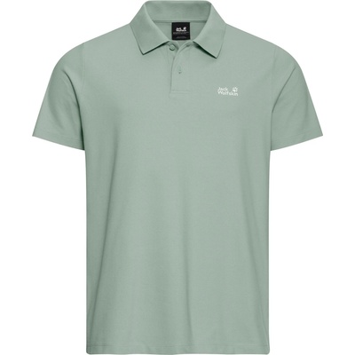 Jack Wolfskin Мъжка поло тениска Jack Wolfskin Essential Polo shirt - Green Zinnia (216-7656-0212)