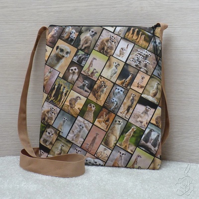 Crossbody kabelka se surikatami