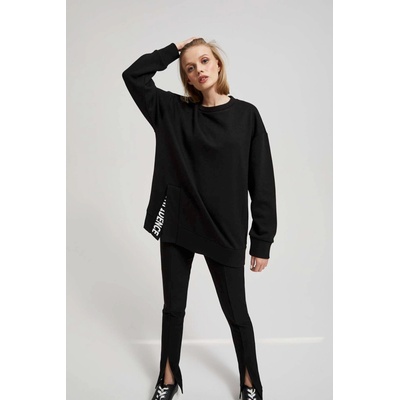 Moodo Oversize суитшърт с надпис Moodo Moodo | Cheren | ЖЕНИ | XS