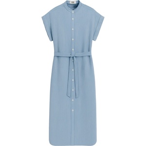 Ecoalf Дамска рокля Ecoalf Women's Amatista Dress - Off White Blue Stripe (134-1738-0112)