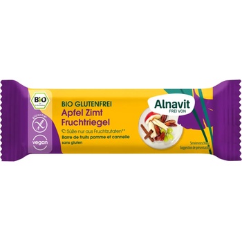 Alnavit Био ябълка и канела плодов бар - 40 г