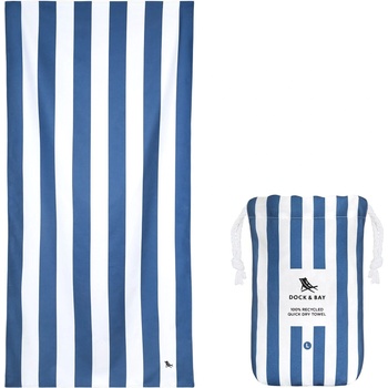 Dock & Bay Плажна кърпа бързосъхнеща 90 x 160 см, тъмносин (TOWLB-CAB-LG-NAVY-R)