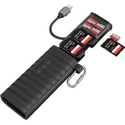 STABLECAM TELESIN 2in1 Card Reader & Storage Case 1SD1130 – Zboží Mobilmania