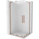 Mexen Velar L Duo плъзгаща се душ кабина 100 x 90 см, матирана, четкана мед - 871-100-090-02-33-65 (871-100-090-02-33-65)