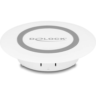 Delock 15 W безжично бързо зарядно устройство за настолен монтаж бяло
