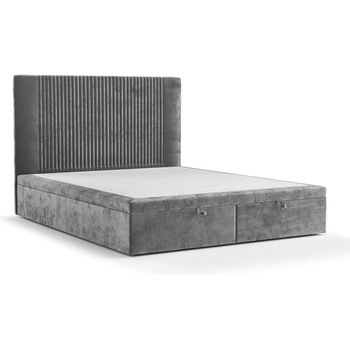 Maison de Reve Сиво тапицирано двойно легло с място за съхранение 160x200 cm Mavel - Maison de Rêve (MAVEL160_MDR_P0_LOT09_M0_NF_T0_L1)