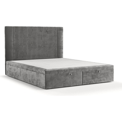 Maison de Reve Сиво тапицирано двойно легло с място за съхранение 160x200 cm Mavel - Maison de Rêve (MAVEL160_MDR_P0_LOT09_M0_NF_T0_L1)