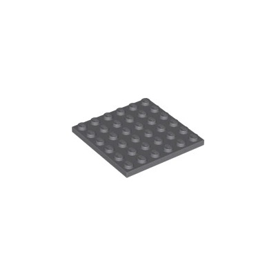 3958 Dark Bluish Gray Plate 6 x 6