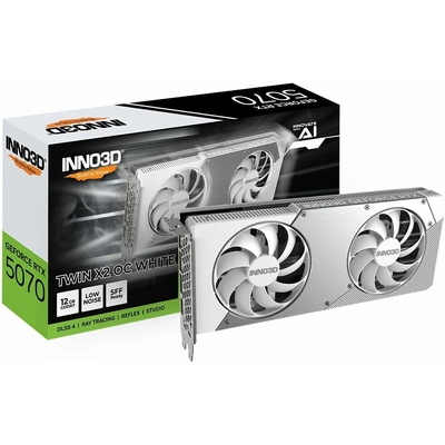 INNO3D GeForce RTX 5070 Twin X2 OC 12GB WHITE N50702-12D7X-195064W