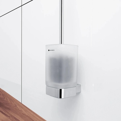Nimco Kibo Toaletní WC kartáč s hranatou rukojetí Ki 14094CN-HR-26