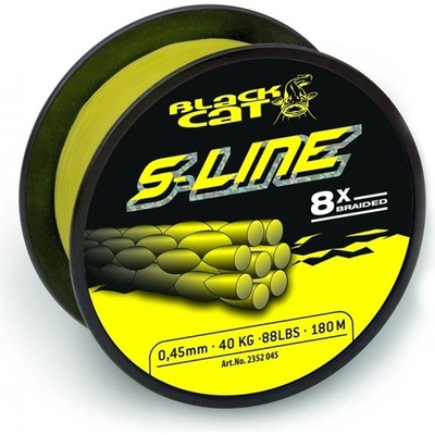 Black Cat Šňůra S-Line Žlutá 450m 0,55mm 70kg