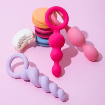 Satisfyer Booty Call anální kolík sada barevná 3 ks – Sleviste.cz