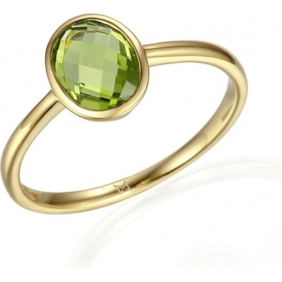 Gems originální prsten Devon žluté zlato peridot 3814493 0 55 87