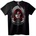 NOONEBRAND Тениска с череп, червена коса и пясъчен часовник - 2XL, Black