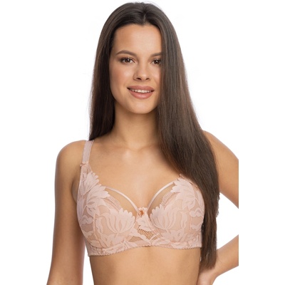 Gaia Красив сутиен с ефектен дизайн в розов цвят keto 1134eh-71368-rÓŻowy - Розов, размер 65h