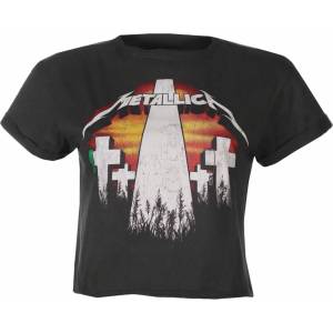 AMPLIFIED дамска тениска (crop top) METALLICA - MASTER OF PUPPETS REVAMP CROP - CC - AMPLIFIED - ZAV430MPR