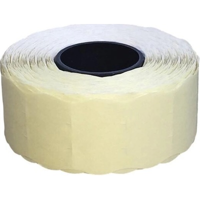 Etikety CONTACT 26x12 biele oblé