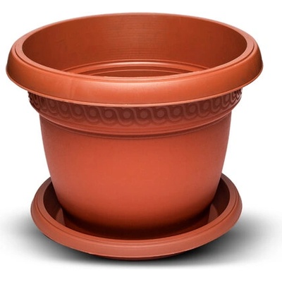 Burdem Саксия лукс с чинийка 4л цвят керамика 1бр (b102-4)