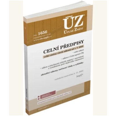 ÚZ 1656 Celní předpisy