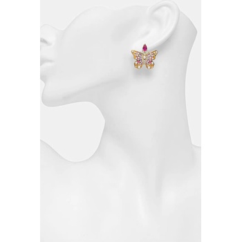 Guess Обици женски от неръждаема стомана BORBOLETA (JUBE06.115JW)