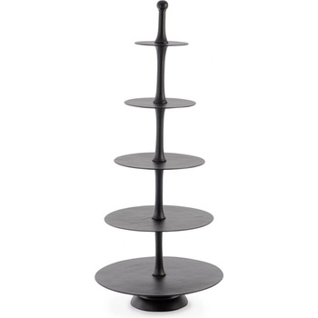 Bizzotto МАЛЕТ ЧЕРНА ДЕКОРАТИВНА СТОЙКА ЗА ТОРТИ h152 (0184872)