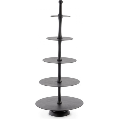 Bizzotto МАЛЕТ ЧЕРНА ДЕКОРАТИВНА СТОЙКА ЗА ТОРТИ h152 (0184872)