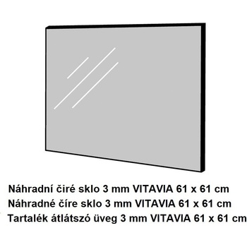 Vitavia Garden Náhradné sklo Vitavia 3 mm 61 x 61 cm LG3298