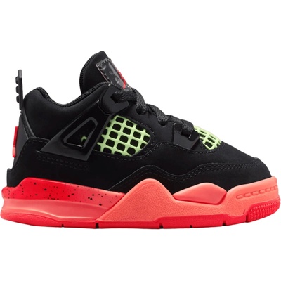 Jordan 4 Retro Baby/Toddler Shoe Kids čierna