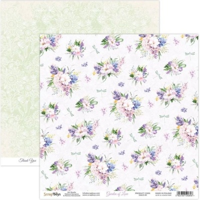 Obojstranný papier na scrapbooking "Garden of love č.04" 30,5x30,5 cm, 1 ks