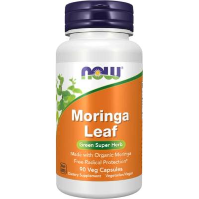 Now Foods Moringa Leaf 400 mg 60 kapslí