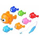 Jokomisiada Interactive FISH FAMILY Set + fishing rod and magnet fishing ZA6016