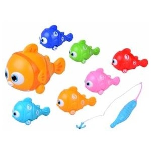 Jokomisiada Interactive FISH FAMILY Set + fishing rod and magnet fishing ZA6016