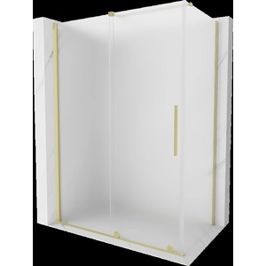 Mexen Velar плъзгаща се душ кабина 160 x 90 см, матирано, четкаво злато - 871-160-090-31-55 (871-160-090-31-55)