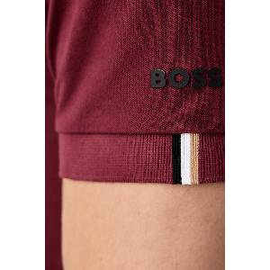 BOSS Green тениска с яка мъжка от памук с еластан PL_GOC Rank (50570014) - answear - 234,50 лв
