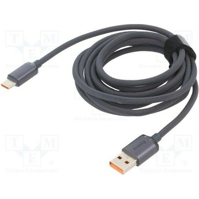 Baseus CAJY000501 USB 2.0, USB A vidlice, USB C vidlice, 2m, černý