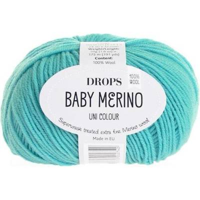 Příze DROPS Baby merino uni color 10 - světlá tyrkysová